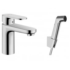 Смеситель для раковины Hansgrohe Vernis Blend с гигиеническим душем 71215000 Смеситель для раковины Hansgrohe Vernis Blend с гигиеническим душем 71215000