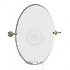 Зеркало овальное Tiffany World Tempo с держателями 50х70 см хром/золото TM41239