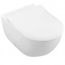 Унитаз подвесной Villeroy & Boch Subway 2.0 безободковый с сиденьем SlimSeat микролифт 5614R201