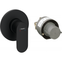 Смеситель для душа Hansgrohe Rebris S встраиваемый комплект на 1 потребитель черный матовый 72648670