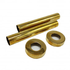 Комплект декоративных трубок SR Rubinetterie 160 мм D 18-20-1/2 золото 0491-1500D160 Комплект декоративных трубок SR Rubinetterie 160 мм D 18-20-1/2 золото 0491-1500D160