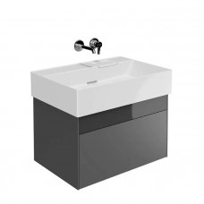 Тумба подвесная Kerama Marazzi Logica 67x46x40.3 см 2 ящика стальной серый LOG.70.2\ST