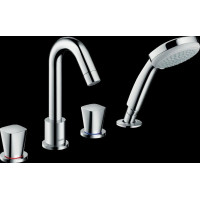 Смеситель для ванны Hansgrohe Logis на 4 отверстия комплект 71314000/13244180