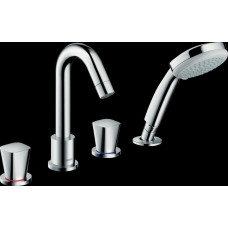 Смеситель для ванны Hansgrohe Logis на 4 отверстия комплект 71314000/13244180