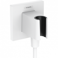 Шланговое подсоединение с держателем для душа hansgrohe FixFit Porter E матовый белый 26889700