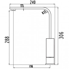 Смеситель для кухни Laparet Geo N3064202LPT