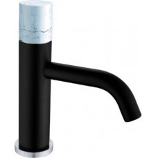 Смеситель для раковины Boheme Stick черный матовый / белый мрамор 121-B-MR-W Смеситель для раковины Boheme Stick черный матовый / белый мрамор 121-B-MR-W