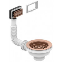 Выпуск для мойки Alveus 114 Copper new с рамкой и заглушкой гофра 1144842