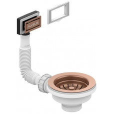 Выпуск для мойки Alveus 114 Copper new с рамкой и заглушкой гофра 1144842