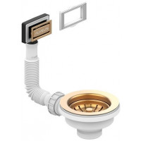 Выпуск для мойки Alveus 114 Bronze new с рамкой и заглушкой гофра 1144844
