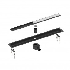 Душевой лоток Timo Drain System 1000 мм под плитку черный матовый DS230210/03 Душевой лоток Timo Drain System 1000 мм под плитку черный матовый DS230210/03