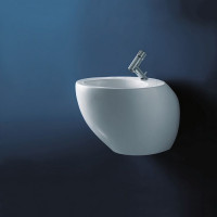 Биде напольное Laufen Il Bagno Alessi One 39x58.5x41.5 см LLC белый 8.3297.1.400.304.1