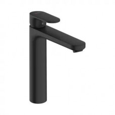 Смеситель для раковины Hansgrohe Vernis Blend 190 однорычажный без сливного гарнитура матовый черный 71582670