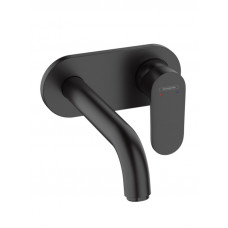 Смеситель для раковины hansgrohe Vernis Blend настенный внешняя часть 207 мм черный матовый 71576670 Смеситель для раковины hansgrohe Vernis Blend настенный внешняя часть 207 мм черный матовый 71576670