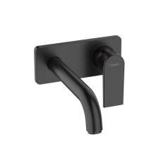 Смеситель для раковины hansgrohe Vernis Shape настенный внешняя часть 207 мм черный матовый 71578670 Смеситель для раковины hansgrohe Vernis Shape настенный внешняя часть 207 мм черный матовый 71578670