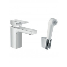 Смеситель для раковины Hansgrohe Vernis Shape с гигиеническим душем и шлангом 1600 мм 71216000