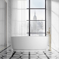 Ванна отдельностоящая Devon&Devon Dove 170.5х64.7х84.6 см White tec plus белая DOVE