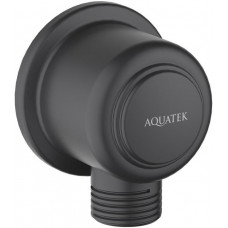 Шланговое подсоединение Aquatek КЛАССИК матовый черный AQ2461MB