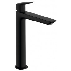 Смеситель для раковины Hansgrohe Logis Fine 240 со сливным гарнитуром черный матовый 71257670 Смеситель для раковины Hansgrohe Logis Fine 240 со сливным гарнитуром черный матовый 71257670