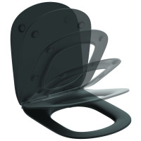 Сиденье и крышка для унитаза Ideal Standard Tesi тонкое SoftClose Silk Black T3527V3