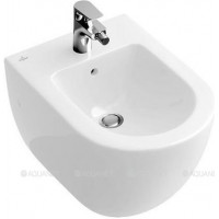 Биде подвесное Villeroy & Boch Subway 2.0 CeramicPlus 375x565 мм 540000R1