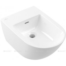 Биде подвесное Villeroy & Boch Subway 3.0 375x560 мм с донным клапаном 44700001