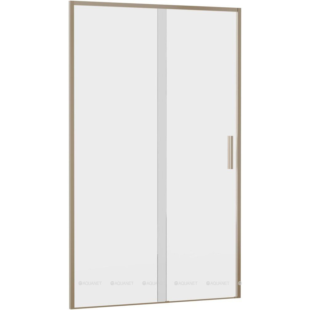 Душевая дверь в нишу Aquanet Pleasure Evo 1200 мм золотой никель Easy Clean AE65-N120-GBT