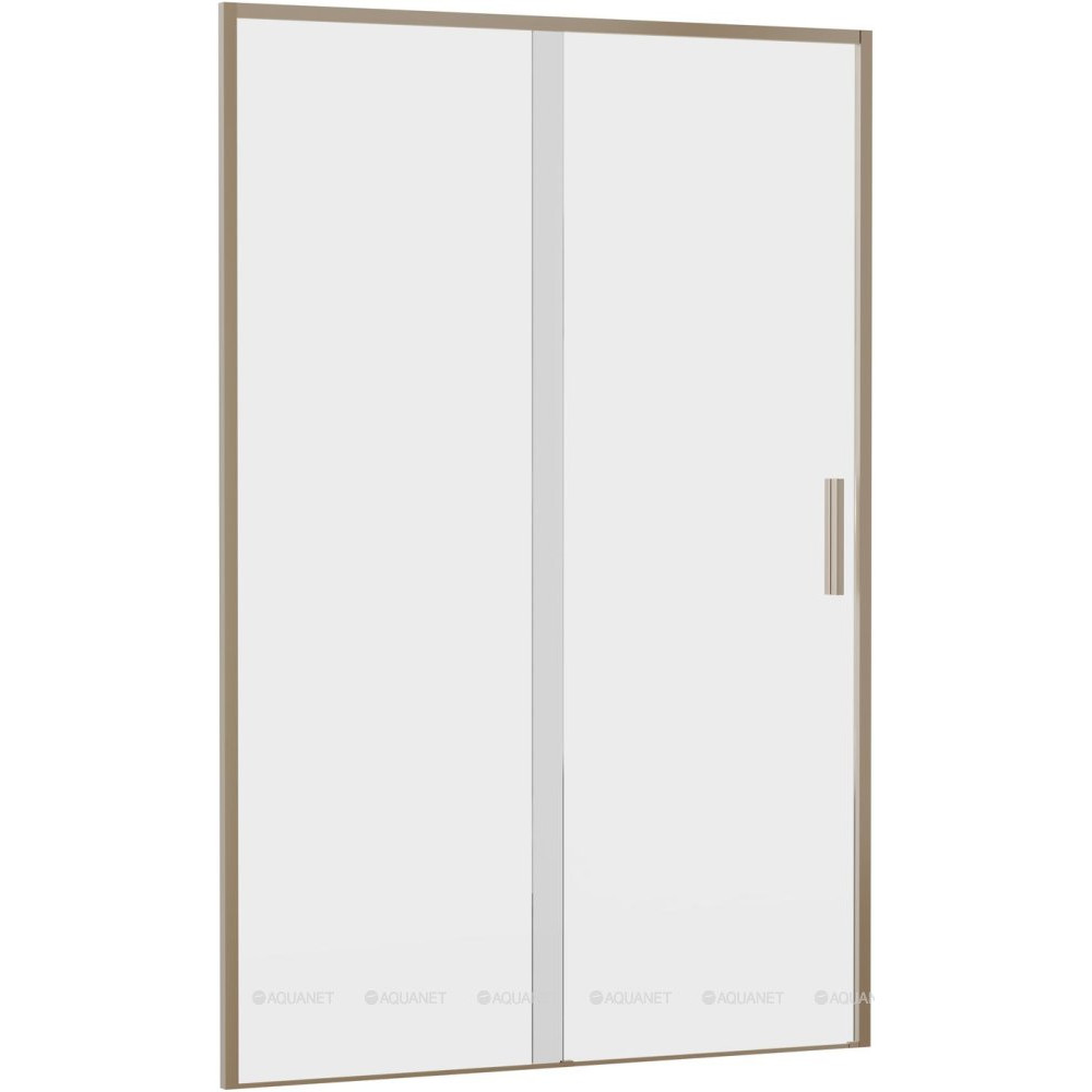 Душевая дверь в нишу Aquanet Pleasure Evo 1300 мм золотой никель Easy Clean AE65-N130-GBT