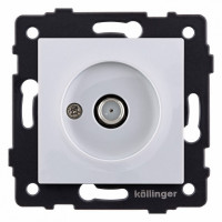 ТВ-розетка и SAT-розетка оконечная без рамки Kollinger  REA-020WH