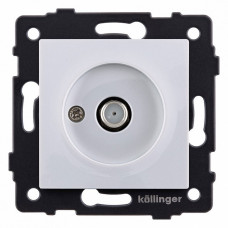 ТВ-розетка и SAT-розетка оконечная без рамки Kollinger  REA-020WH