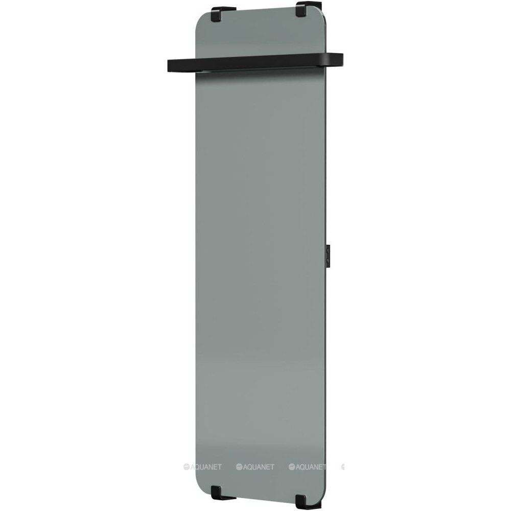 Полотенцесушитель Allen Brau INFINITY 1200х440 мм зеркало с рейлингом 2.0 и креплением черный браш 00325659