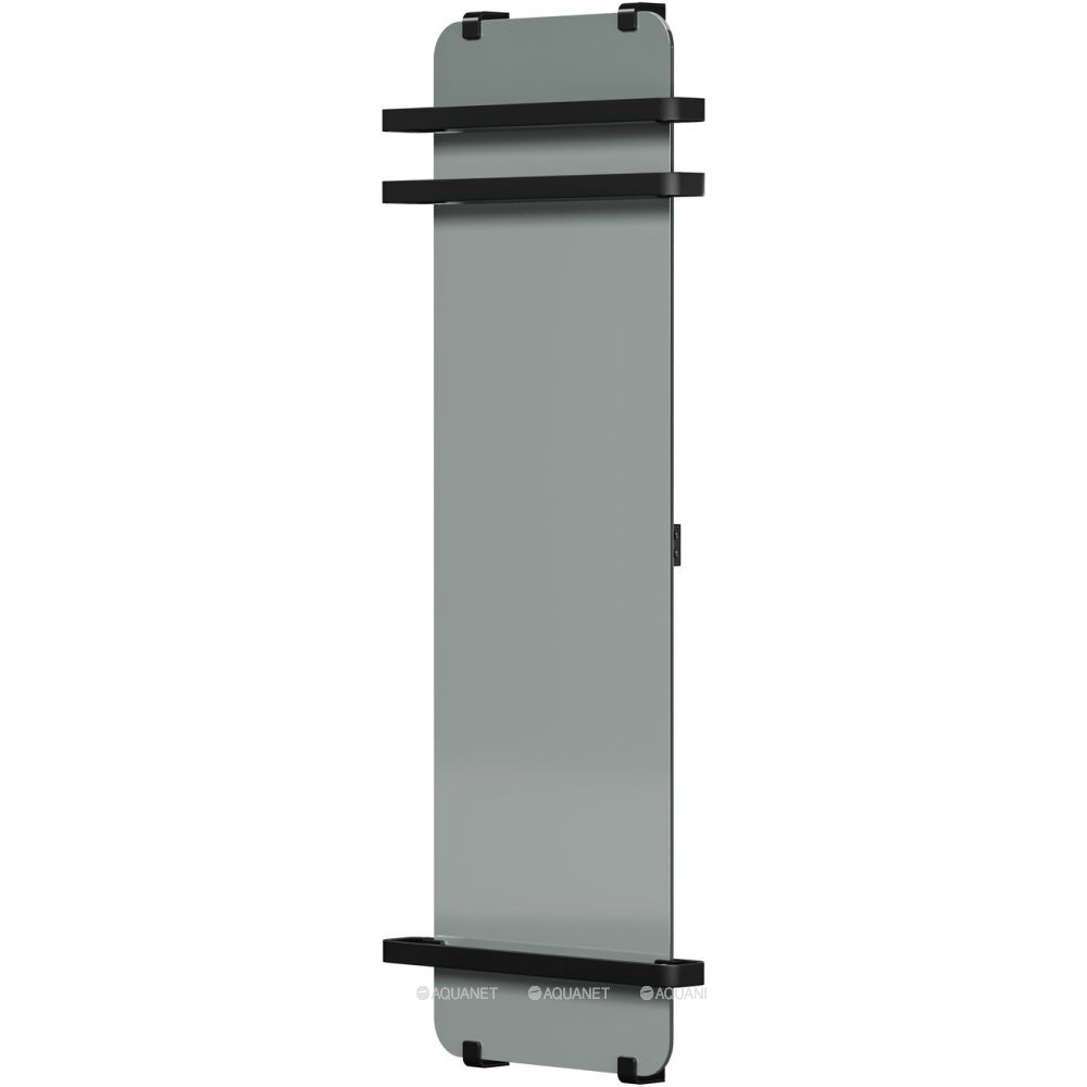 Полотенцесушитель Allen Brau INFINITY 1400х440 мм зеркало с рейлингом 2.0 и креплением черный браш 00325660