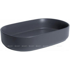Раковина накладная Allen Brau Fantasy Oval 550х360 мм антрацит 4.11022.AN Раковина накладная Allen Brau Fantasy Oval 550х360 мм антрацит 4.11022.AN
