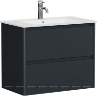Тумба под раковину Allen Brau Gravity 80 2 ящика антрацит матовый 1.370009.AM