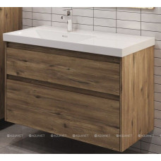 Тумба под раковину Aquanet Nova Lite 2.0 100 L 2 ящика дуб рустикальный 00346320