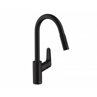 Смеситель для кухни Hansgrohe Focus M41 240 230 мм выдвижной излив черный матовый 31815670