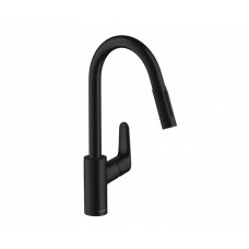 Смеситель для кухни Hansgrohe Focus M41 240 230 мм выдвижной излив черный матовый 31815670