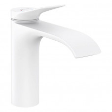 Смеситель для раковины Hansgrohe Vivenis 110 с донным клапаном белый матовый 75020700 Смеситель для раковины Hansgrohe Vivenis 110 с донным клапаном белый матовый 75020700