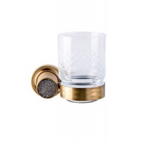 Стакан для зубных щеток подвесной Boheme Royal Cristal бронза 10924-BR-B