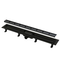 Душевой лоток Alca APZ10 Simple 650 мм с решеткой черный матовый APZ10BLACK-650M