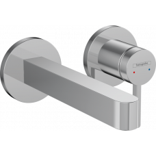 Смеситель для раковины Hansgrohe Finoris настенный на 2 отверстия излив 165 мм внешняя часть хром 76051000