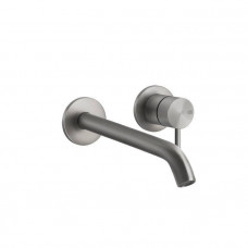 Смеситель для раковины Gessi Flessa излив 200 мм внешняя часть шлифованная сталь 54086#239