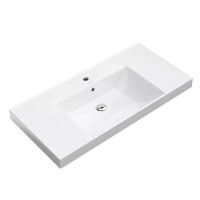 Раковина подвесная Kerama Marazzi Cubo 101х48.5 см белый глянцевый CU.wb.100