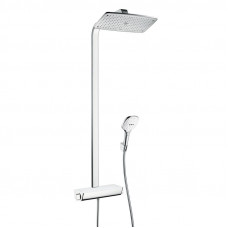 Душевая система с термостатом hansgrohe Raindance Select E 360 1jet белый/хром 27112400