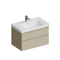 Тумба подвесная Kerama Marazzi Cubo 80 см с ящиками лимо матовая CUB.80.2\LIM