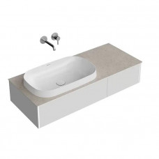 Тумба под раковину подвесная Kerama Marazzi Magica 115.4х48.5х22 см 2 ящика утренний серый матовый MA.120.2/MGR.M Тумба под раковину подвесная Kerama Marazzi Magica 115.4х48.5х22 см 2 ящика утренний серый матовый MA.120.2/MGR.M