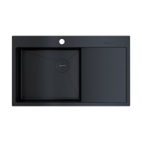 Кухонная мойка Omoikiri Akisame 86-L Side GB 86x51 см нержавеющая сталь графит 4997043