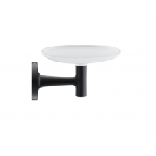 Мыльница Duravit Starck T 140х119 мм черная матовая 0099334600 Мыльница Duravit Starck T 140х119 мм черная матовая 0099334600