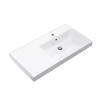 Раковина подвесная Kerama Marazzi Cubo 90х48.5 см правая белый глянцевый CU.wb.90Rh