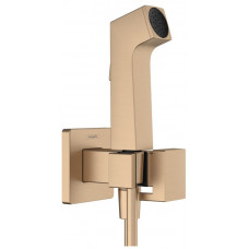Комплект гигиенического душа hansgrohe Bidette E со шлангом и держателем шлифованная бронза 29233140 Комплект гигиенического душа hansgrohe Bidette E со шлангом и держателем шлифованная бронза 29233140